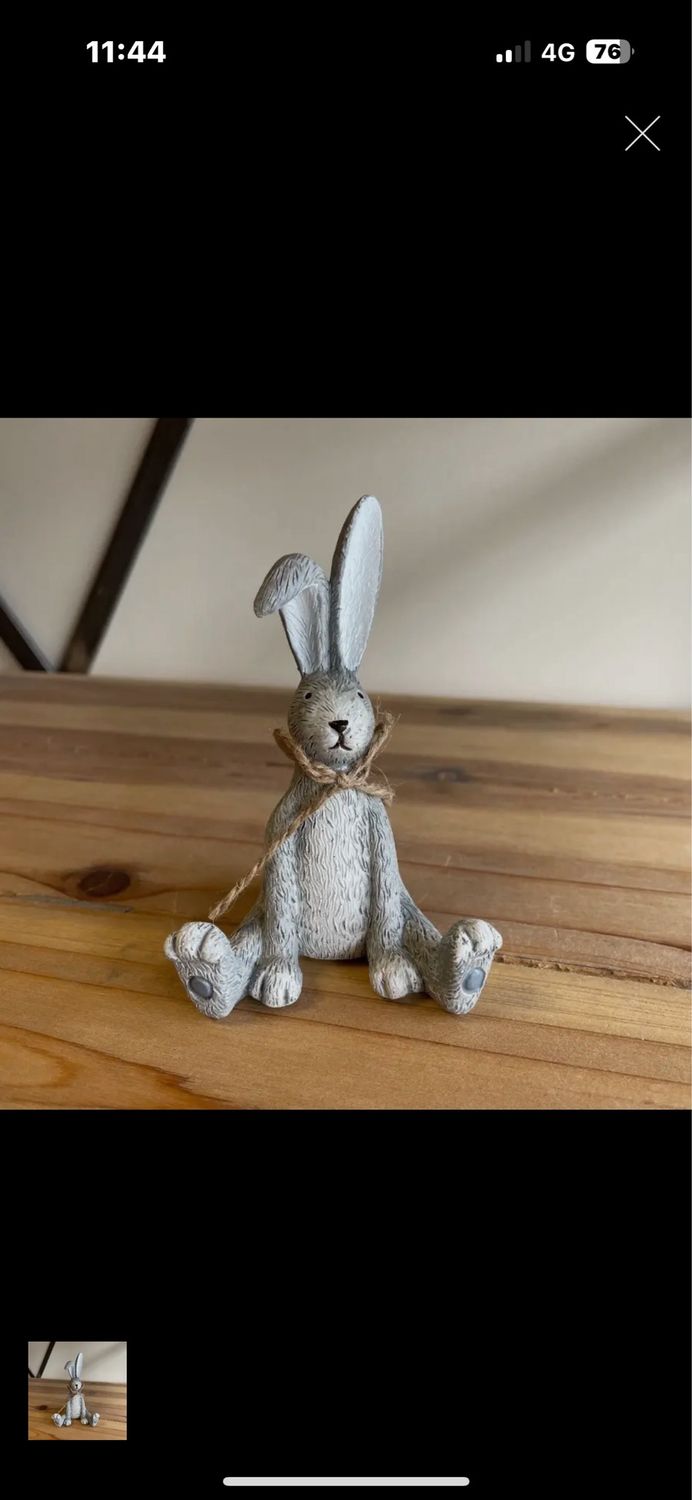 Grey bunny 12 cm