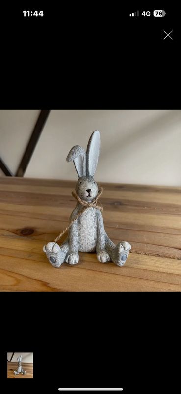 Grey bunny 12 cm