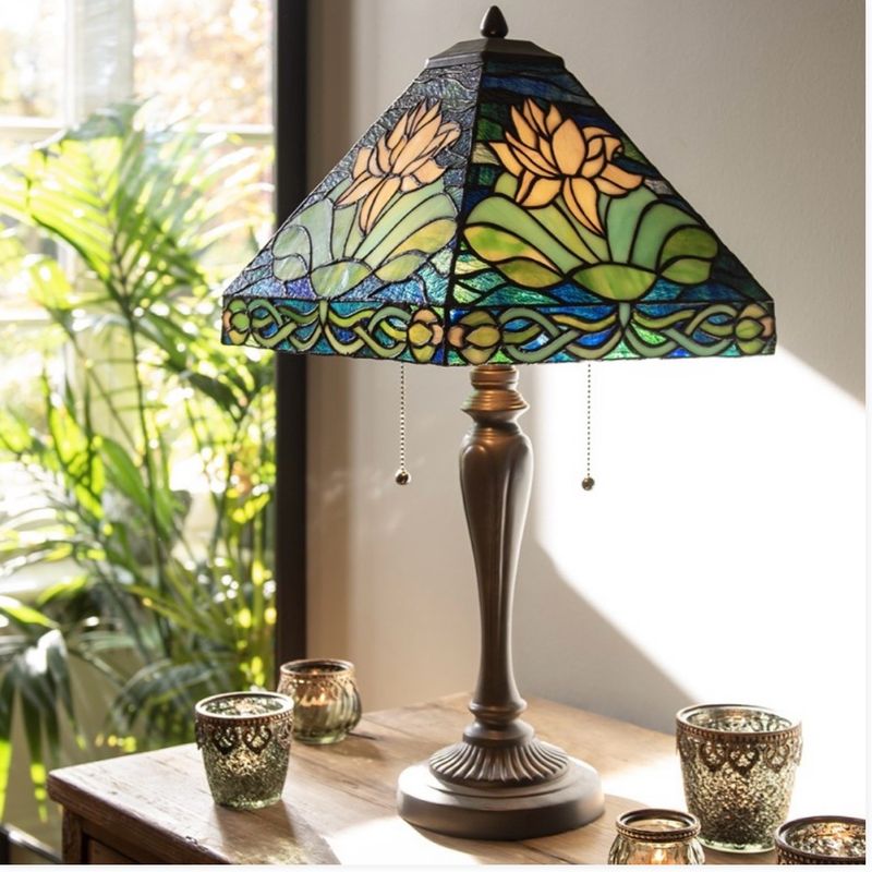 Lampe Tiffany, vitrail 61 cm