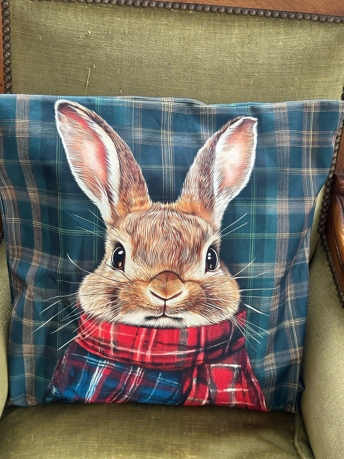 Housse de coussin Buny tartan 