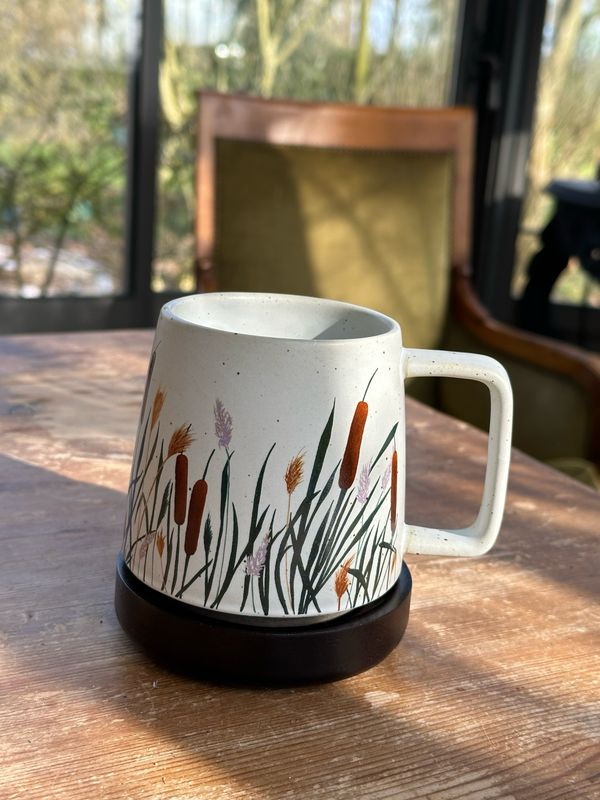 Tasse en gré et soupe en bois Roseaux 