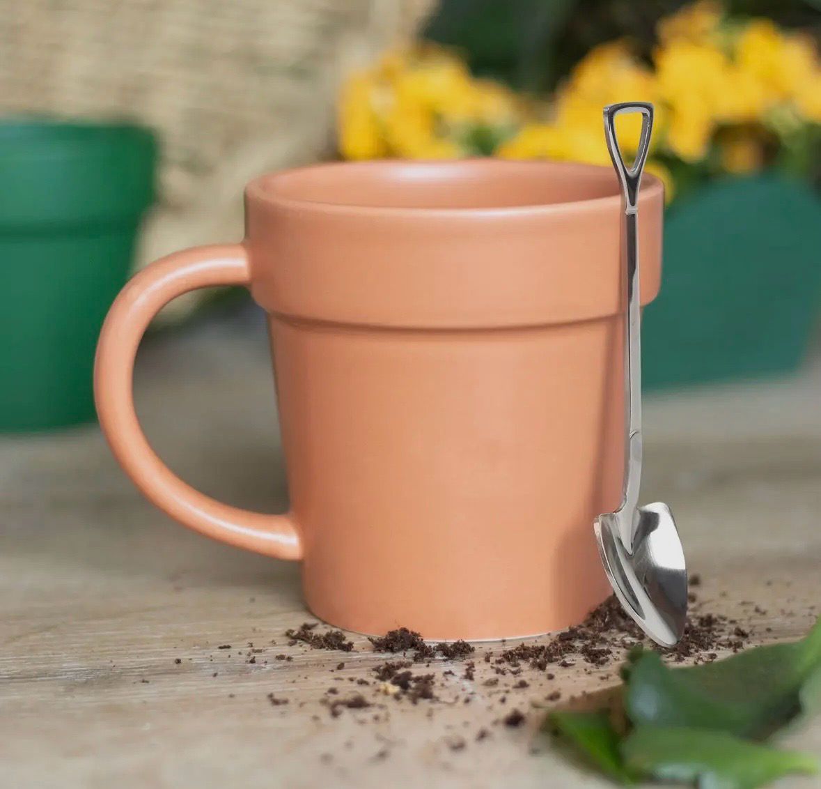 Mug garden et cuillère 