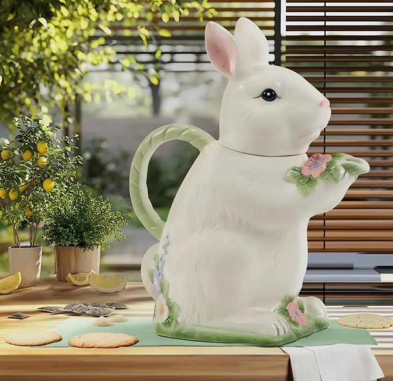 Théière lapin blanc 1,5 litres 
