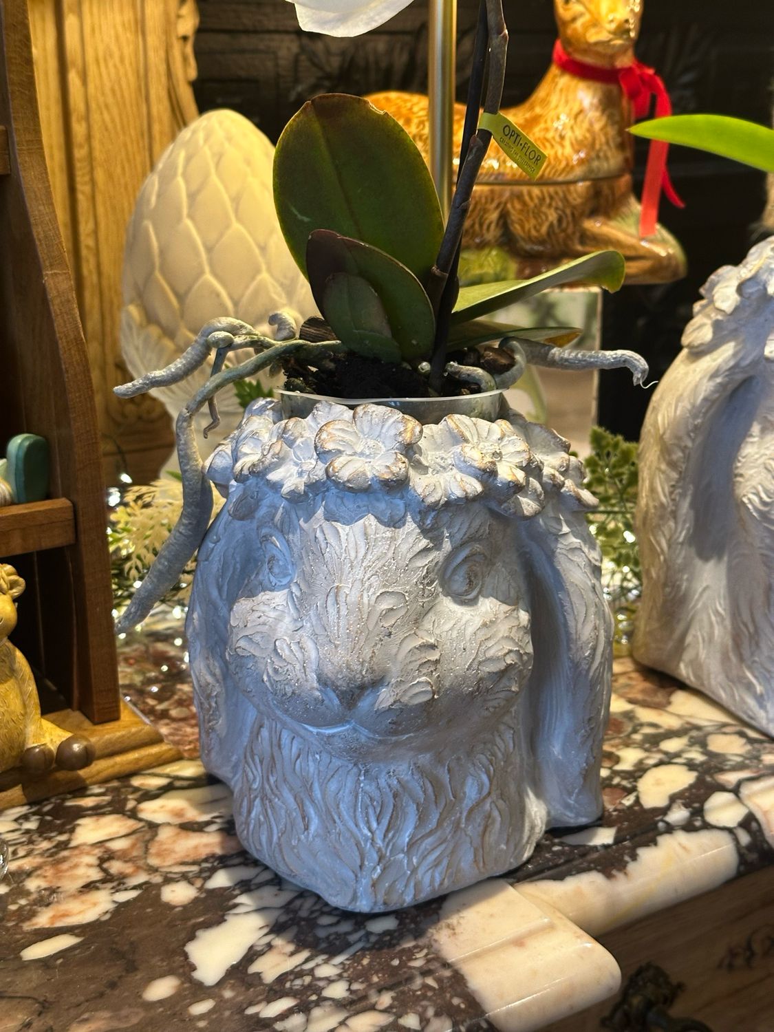 Jardinière lapin 18 cm