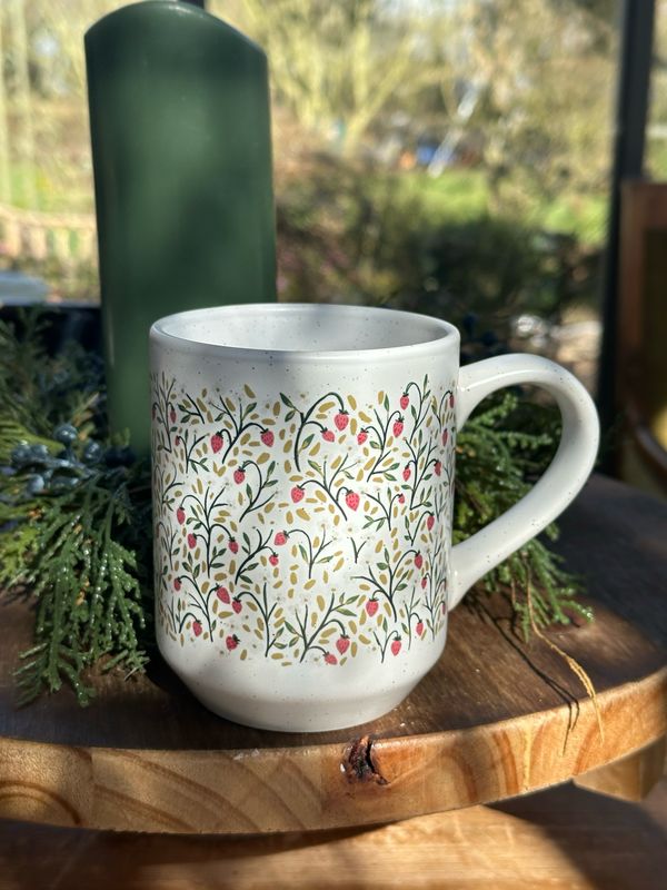 Mug en gré Jardin de fraises