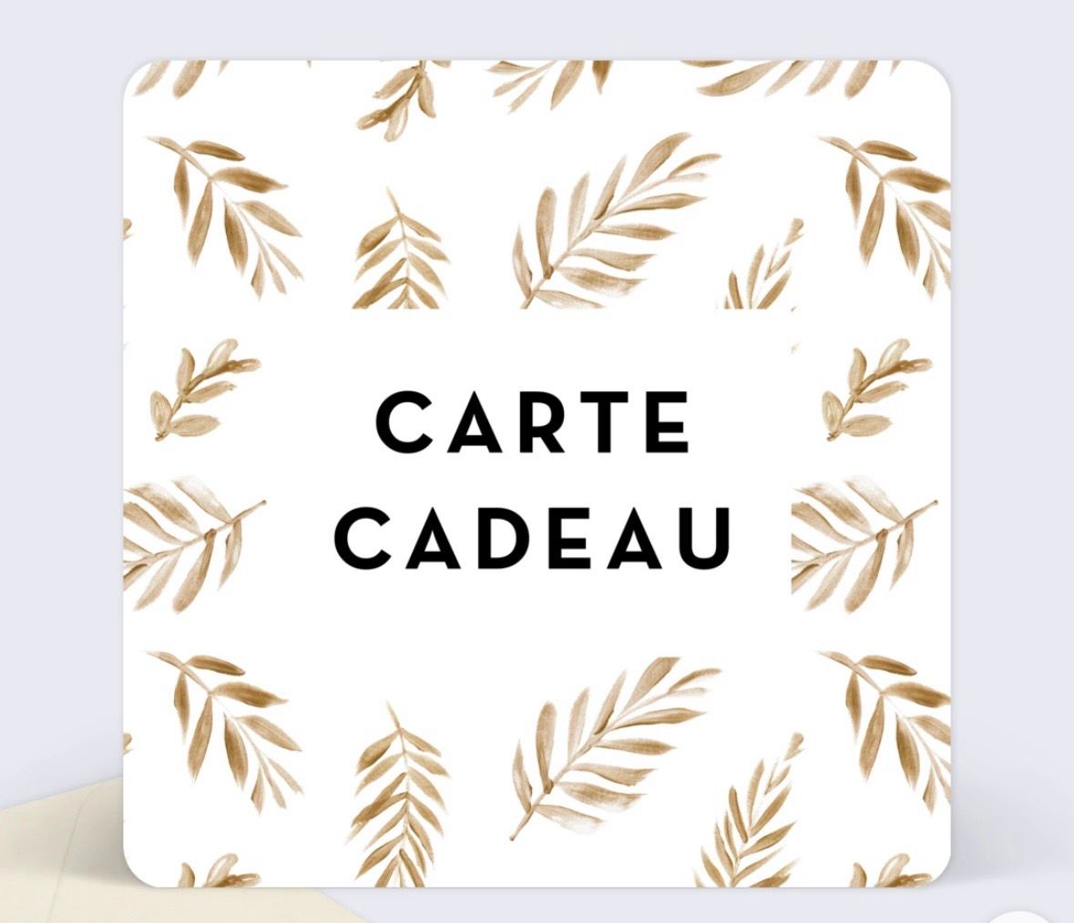 Carte cadeau 30 euros 