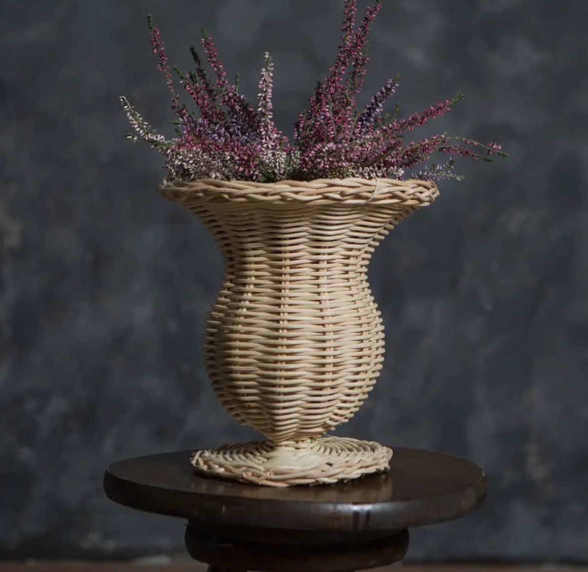 Vase en rotin Olympia 60 cm de haut 