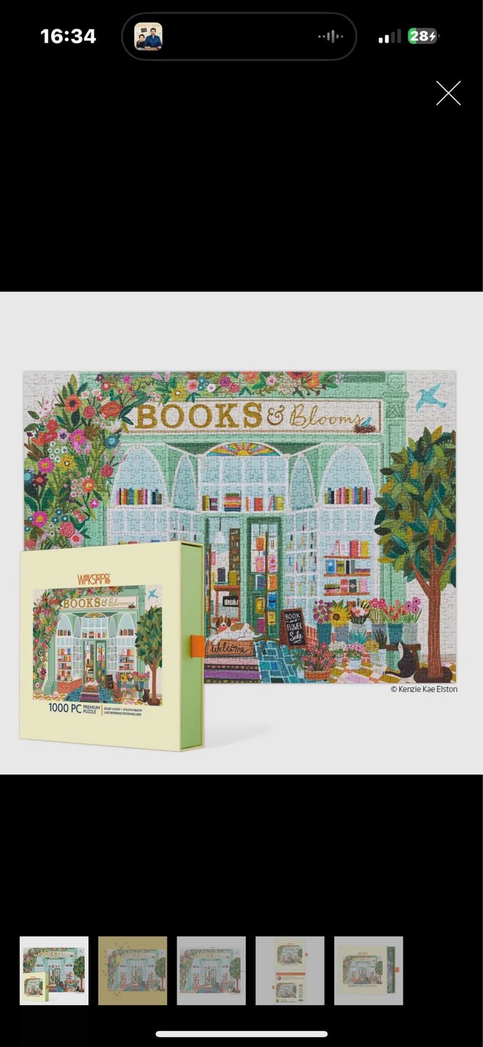 Puzzle books and blooms 1000 pièces 