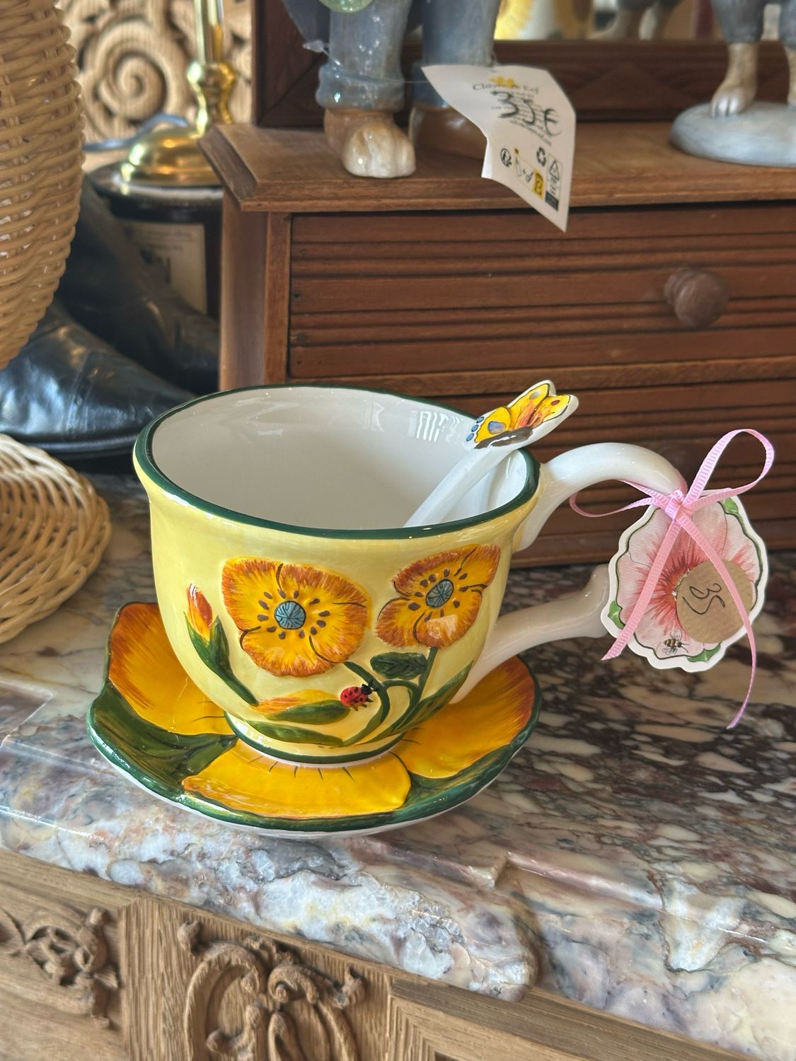 Mug pensée + cuillère 