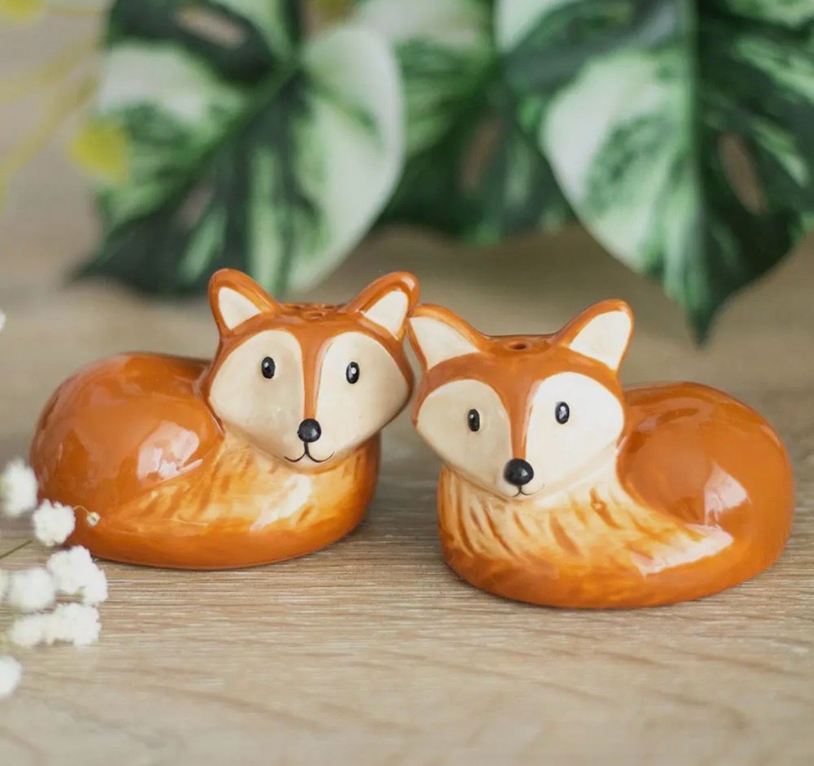 Salière et poivrière renard