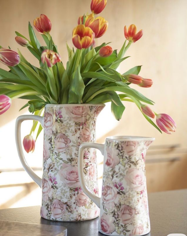 Pichet aux roses 2 litres 