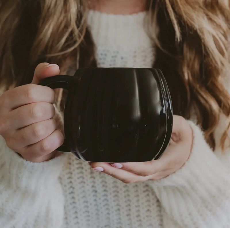 Mug citrouille noir
