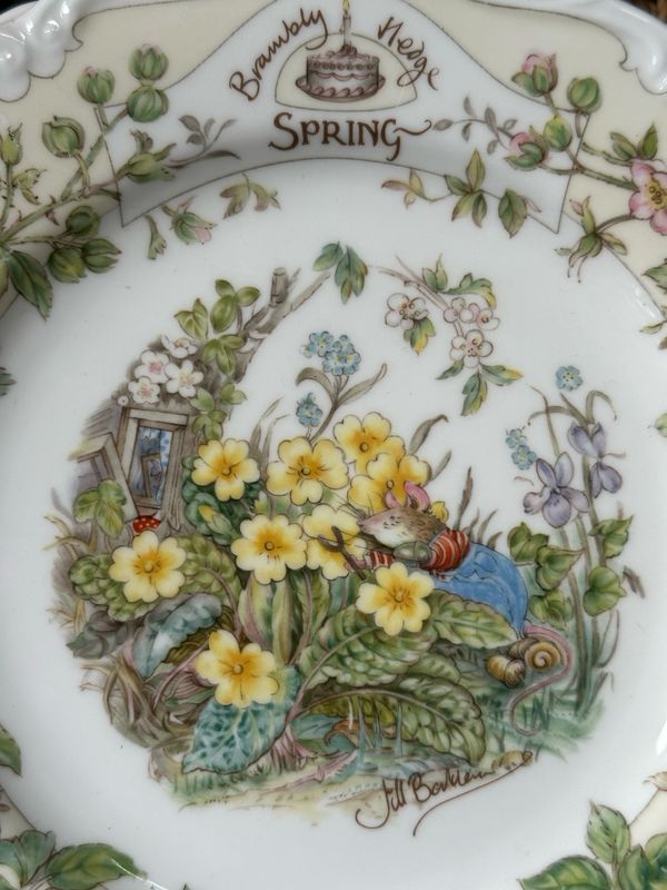 Assiette brambly hedge printemps