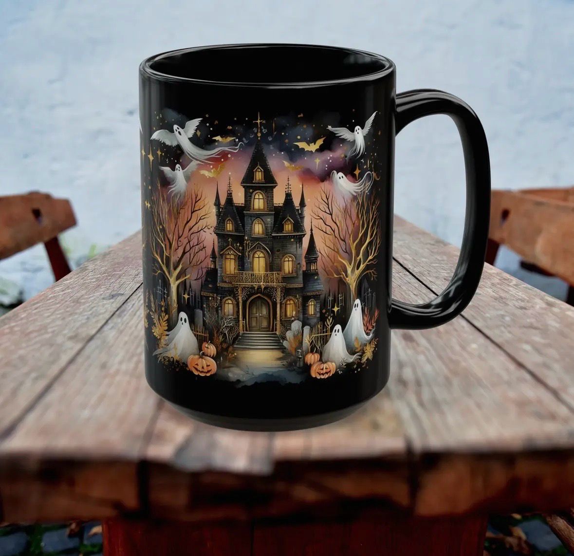 Mug maison hantée 