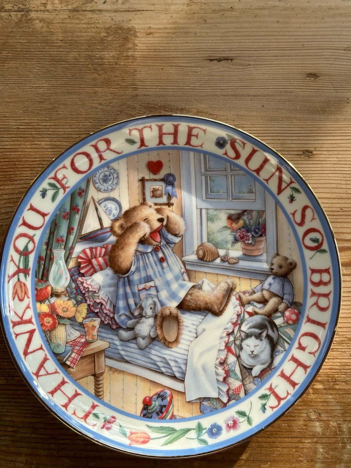 Assiette collector Teddy