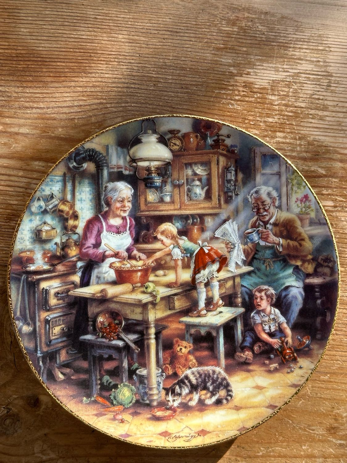 Goûter d’automne, assiette collector 