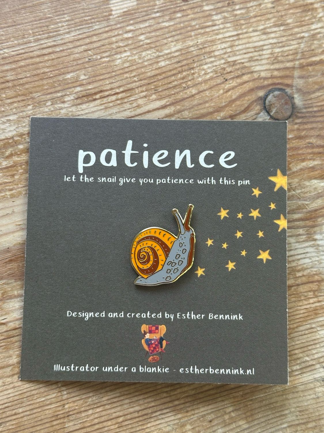 Broche escargot Esther bennink 