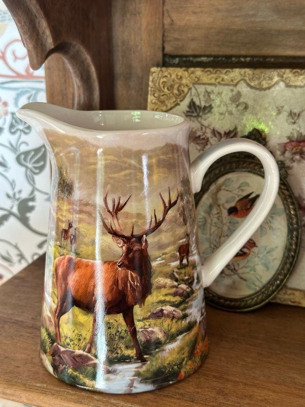 Pichet appel de la forêt, porcelaine 