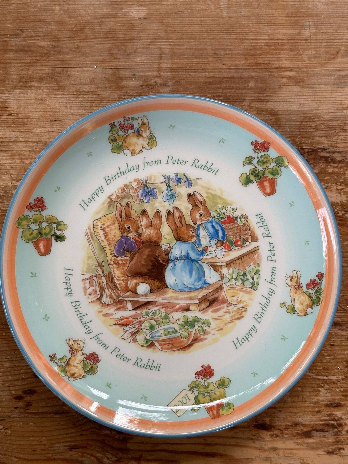 Assiette Peter rabbit wegwood 