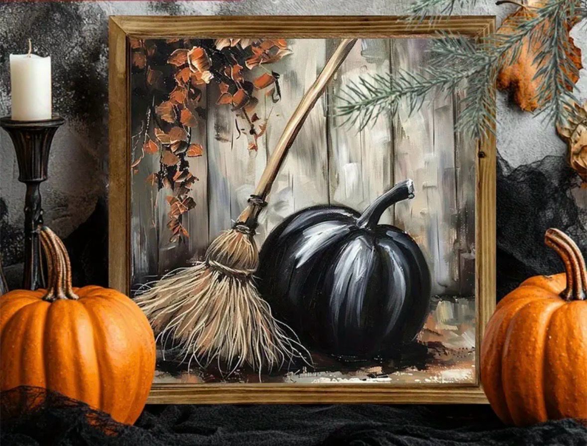 Toile d’Halloween sur bois 