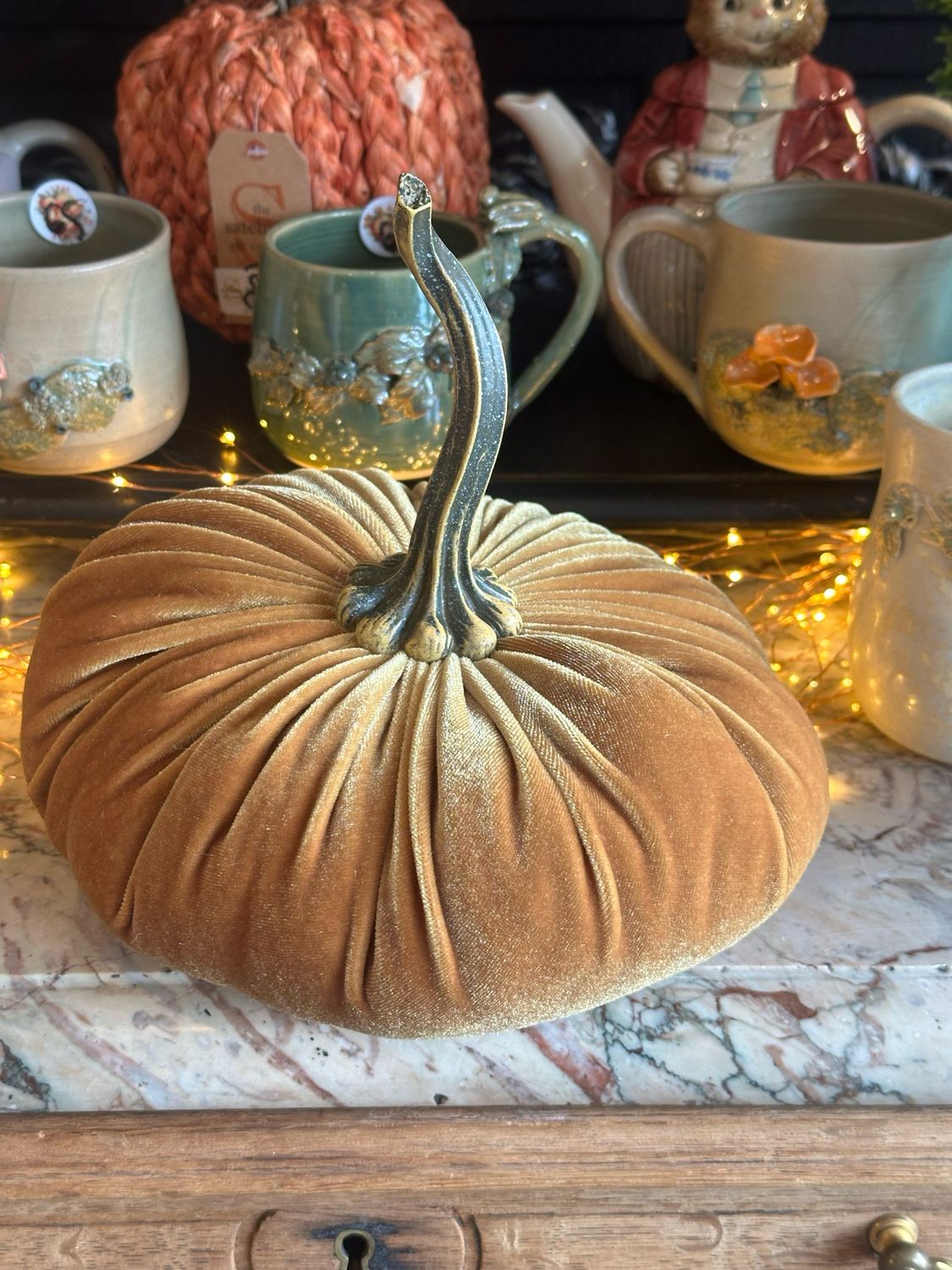 Citrouille gold 25 cm