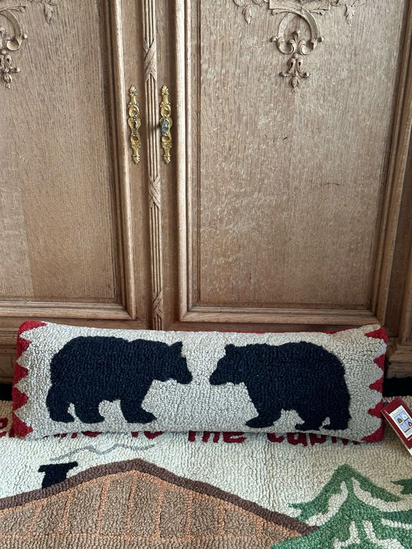 Coussin long ours