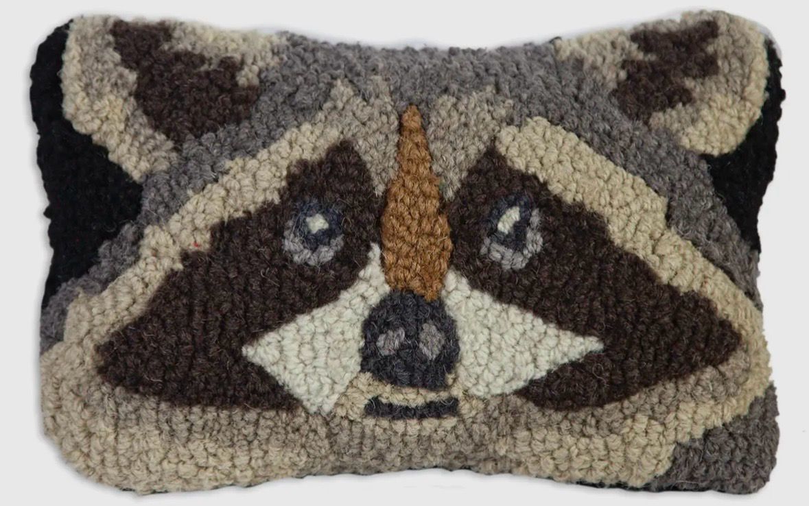 Coussin racoon USA