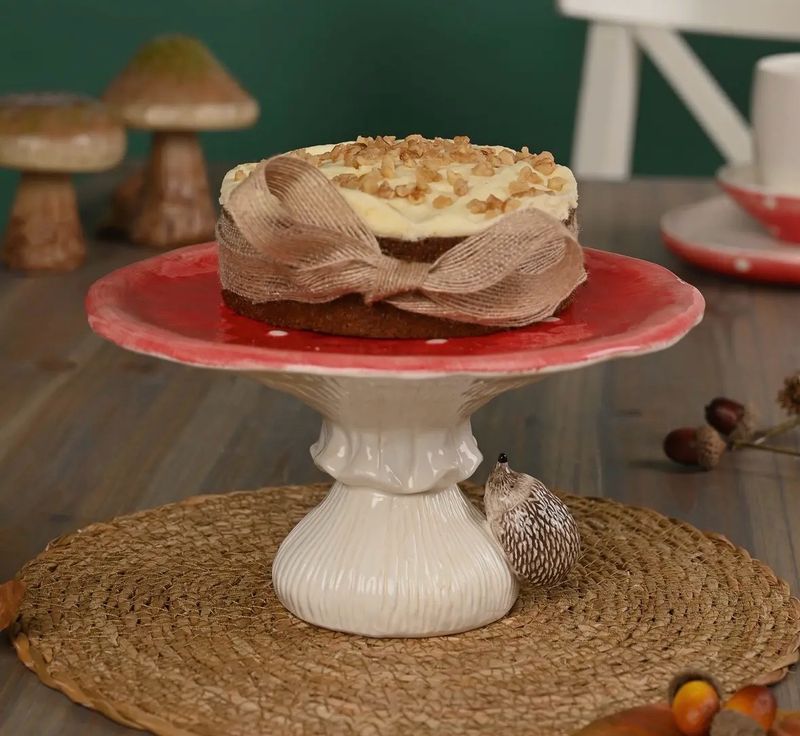 Présentoir à gâteau champignons 