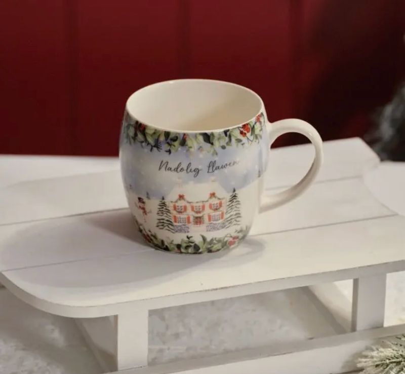 Mug porcelaine scène galloise 