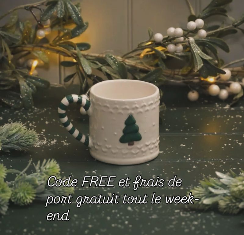 Mug dentelle de Noël 