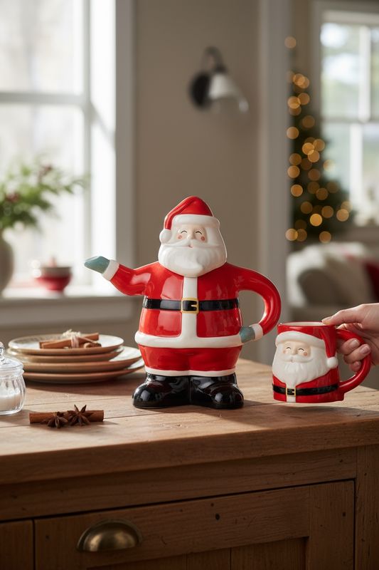 Théière père Noel 