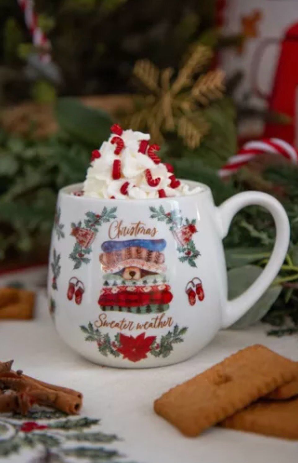 Mug de Noël Holly