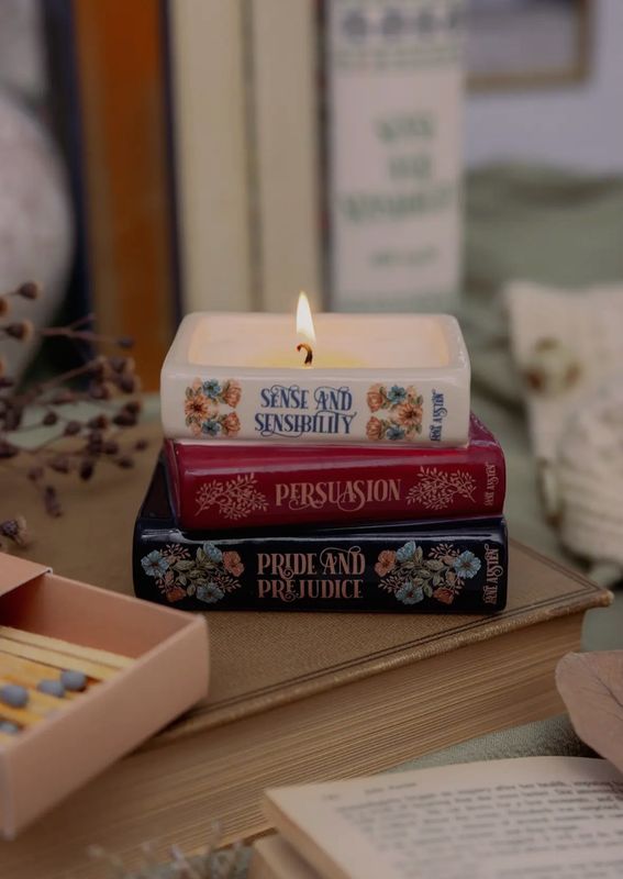 Livre bougie Jane Austin