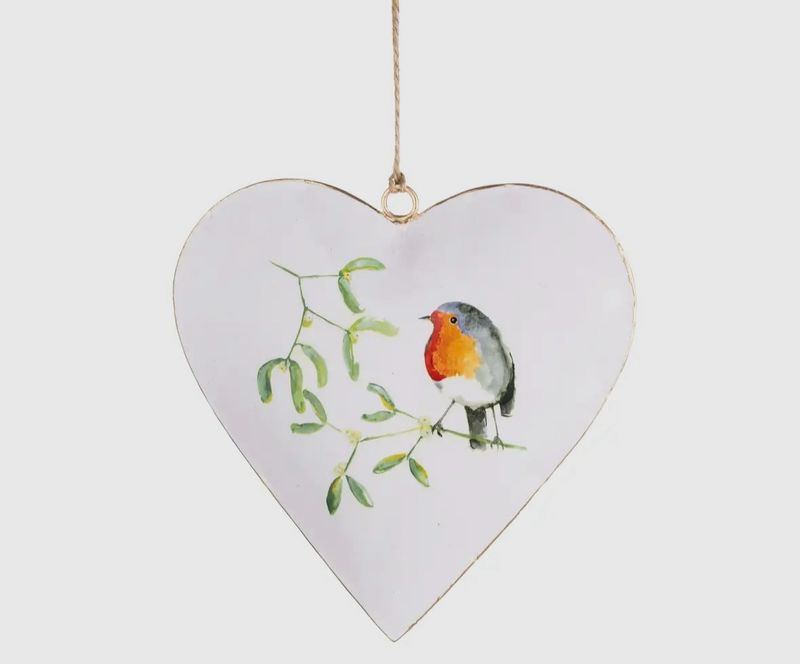 Cœur émaillé 15 cm