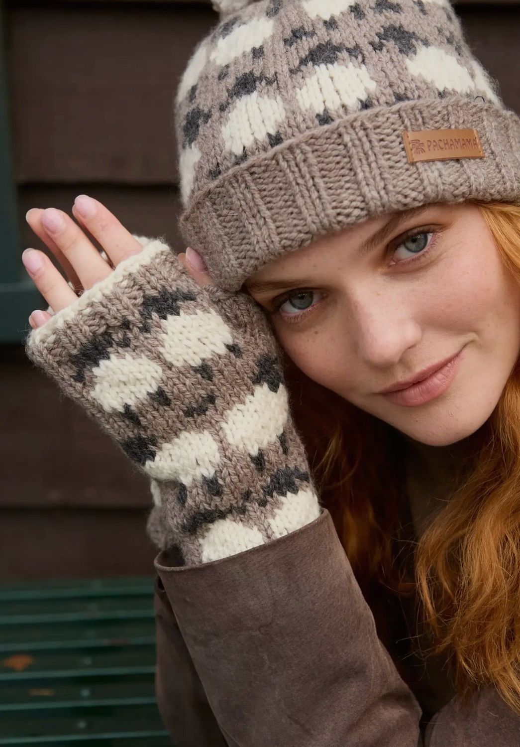 Gants sans doigts mouton