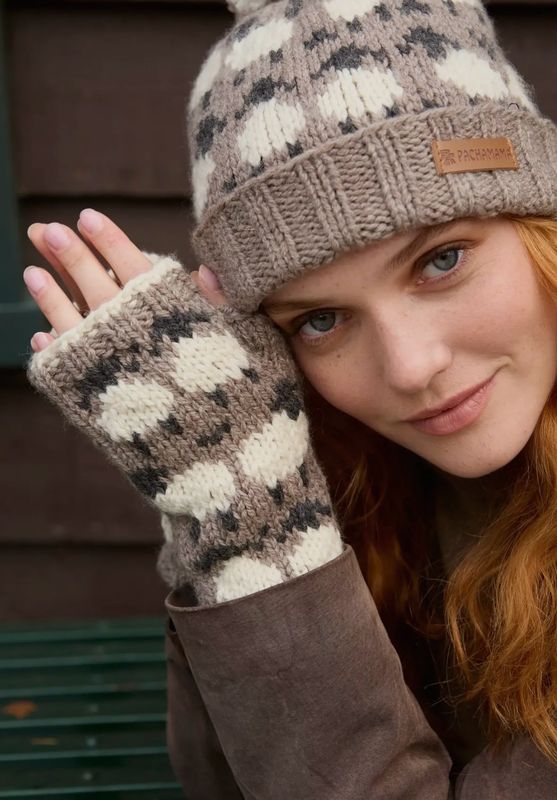 Gants sans doigts mouton