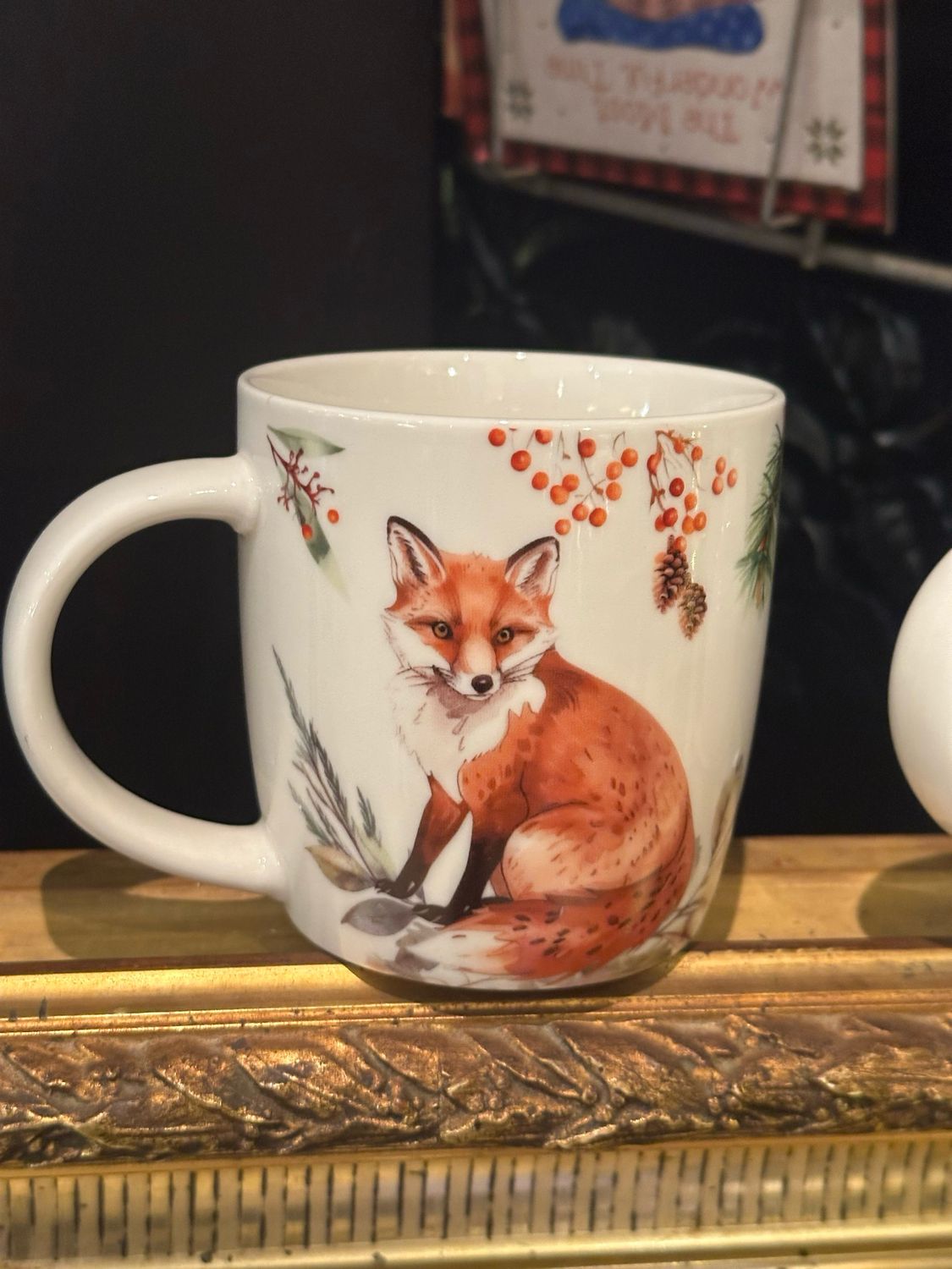 Mug renard porcelaine 