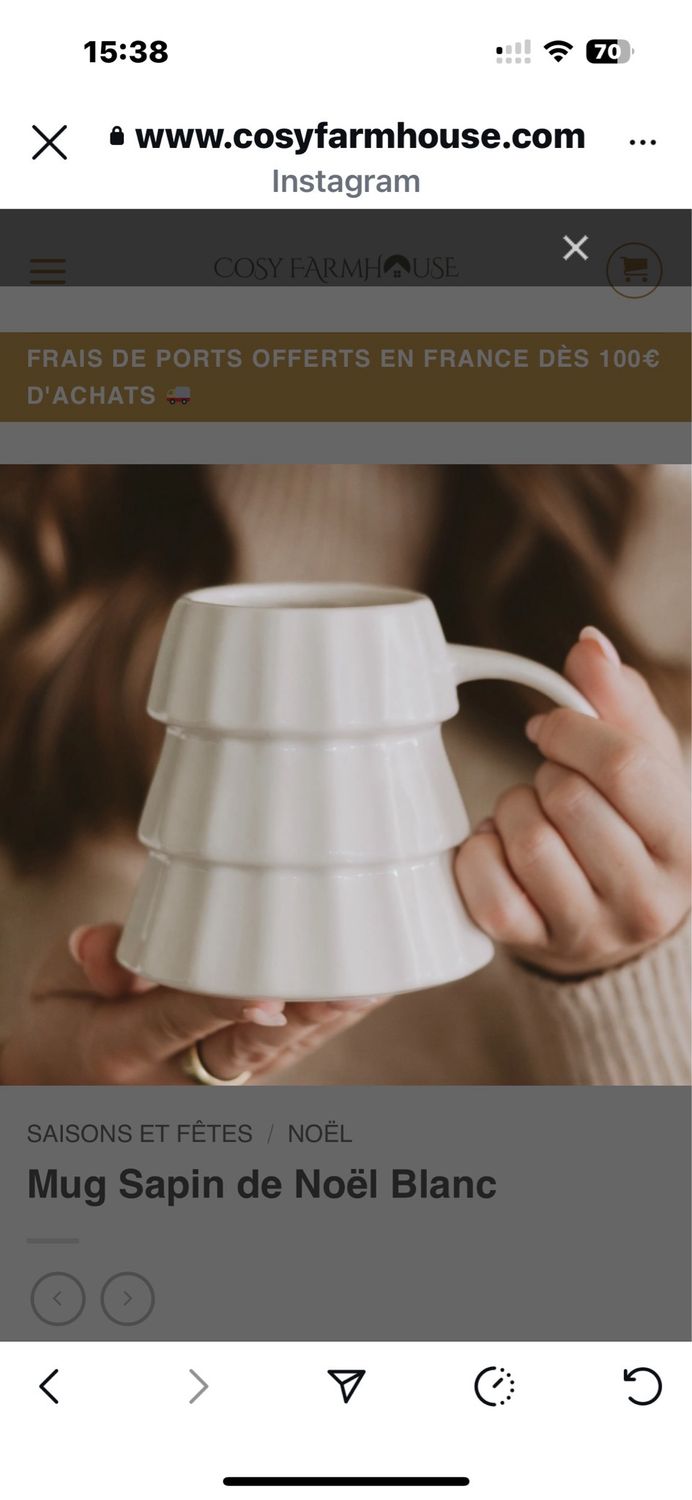 Mug sapin blanc