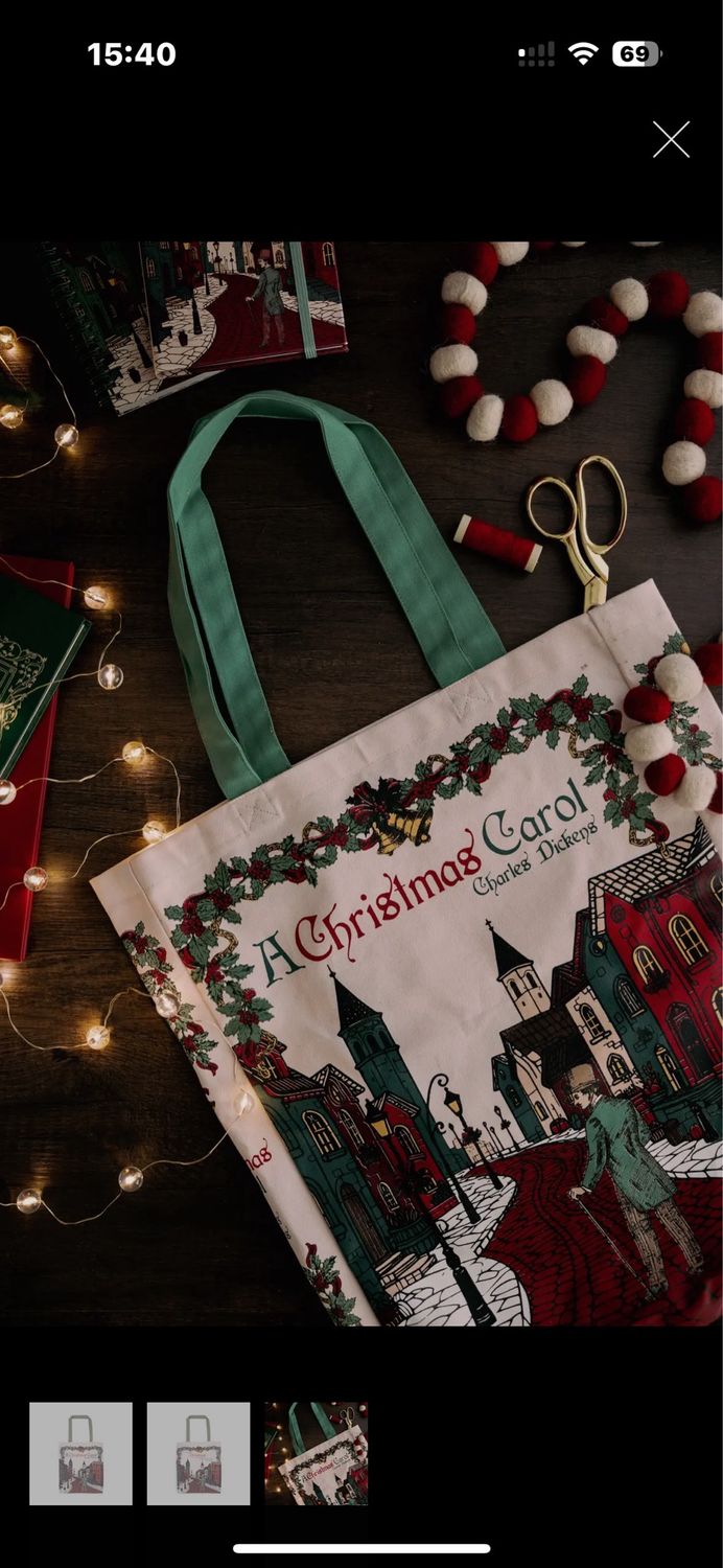 Sac en lin Christmas Caroll 