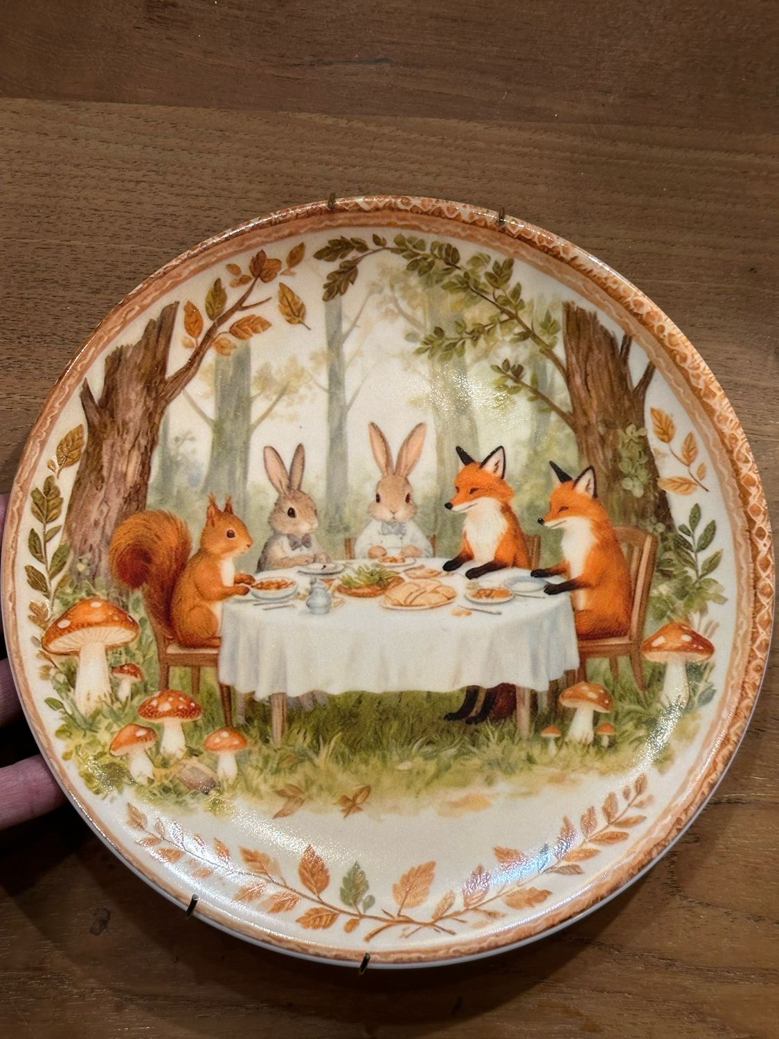 Assiette woodland 