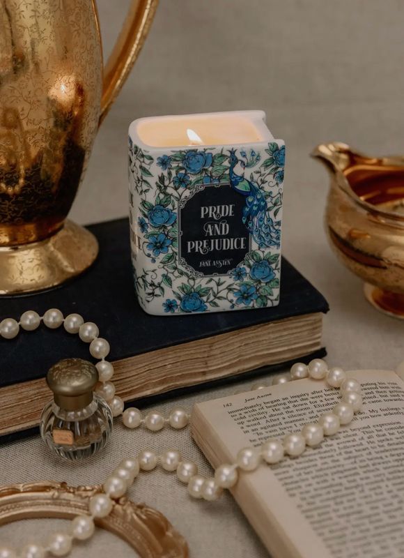 Bougie livre pride and préjudice 