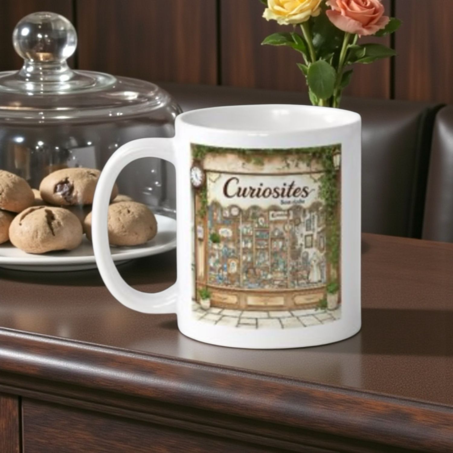 Mug Curiosites sous cloche et coffret