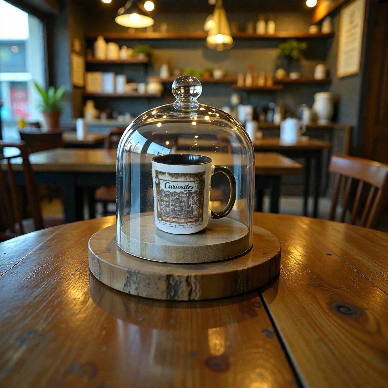 Mug Curiosites sous cloche et coffret