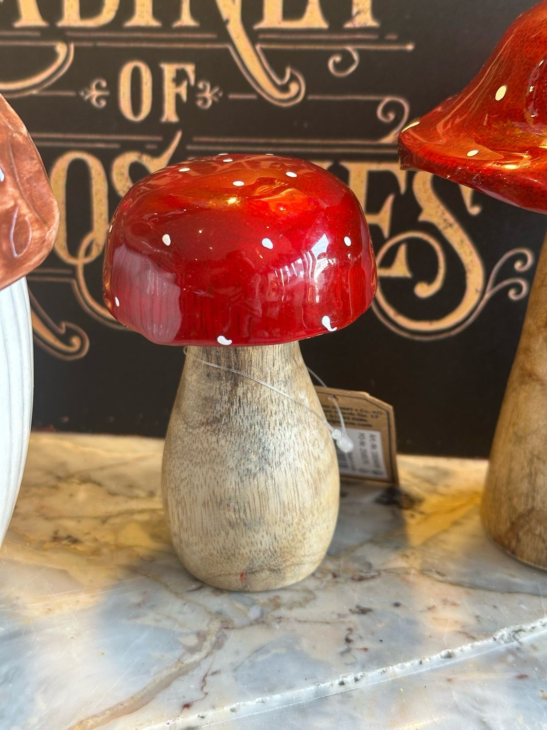 Champignon laqué bois 10 cm