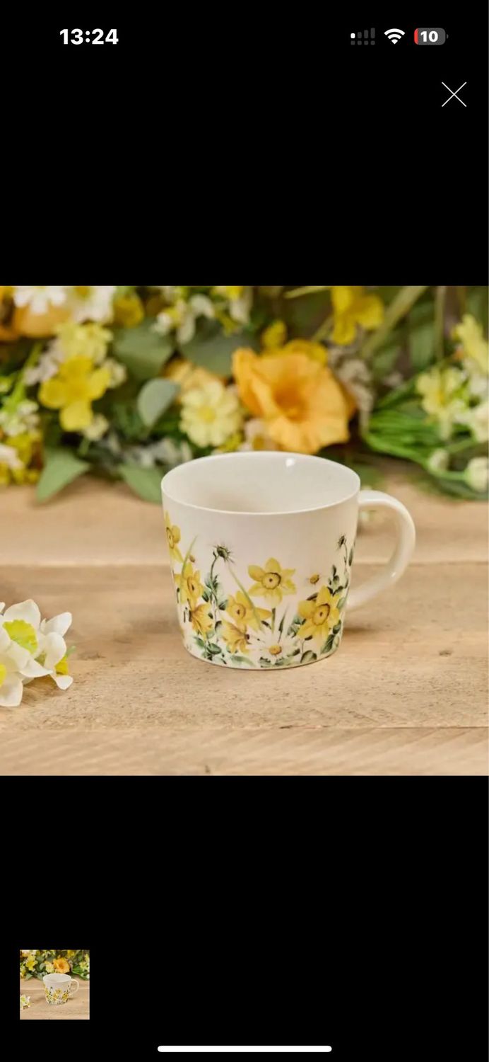 Mug en porcelaine Daffodils 