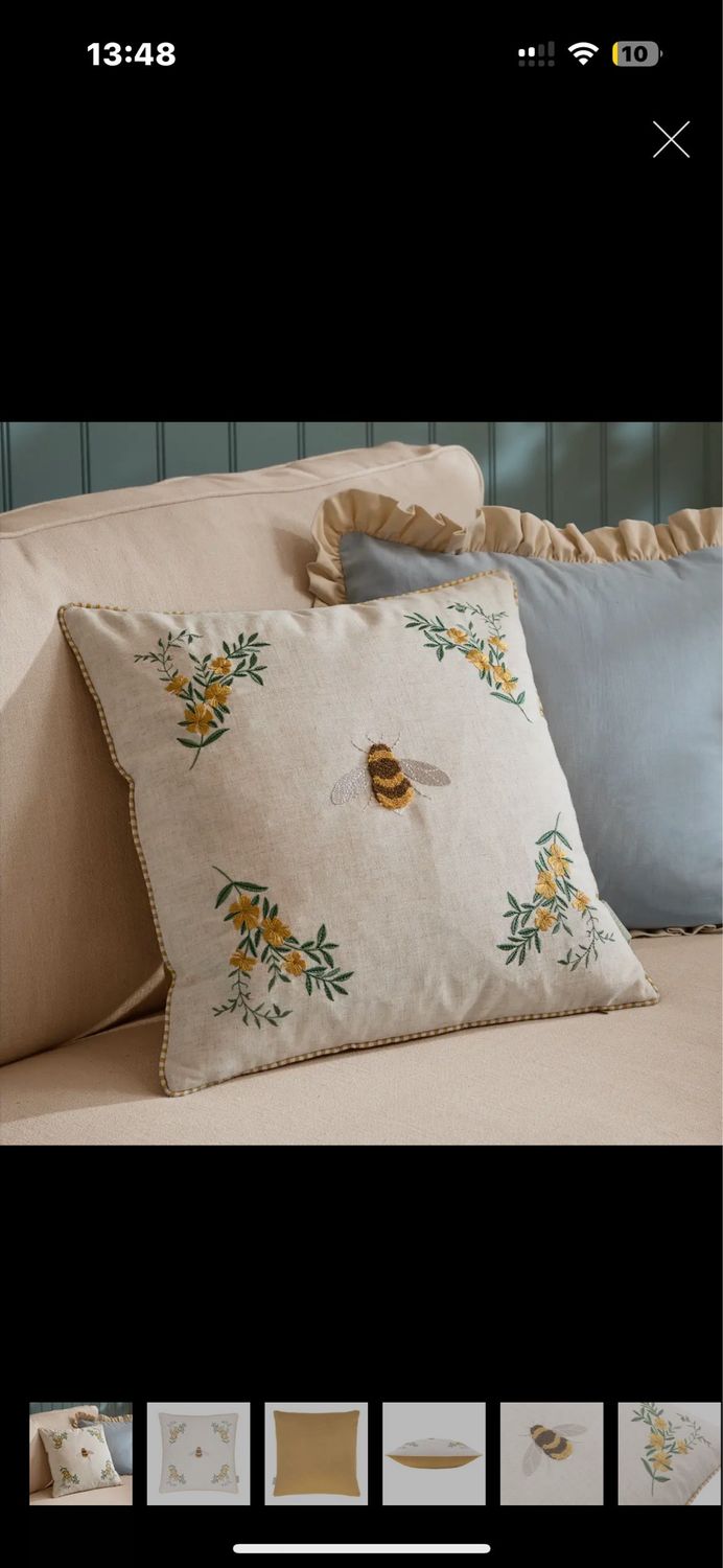 Coussin abeille royale 50/50 cm