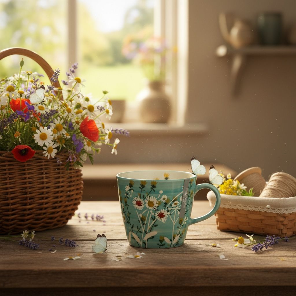 Mug en céramique peint à la main 