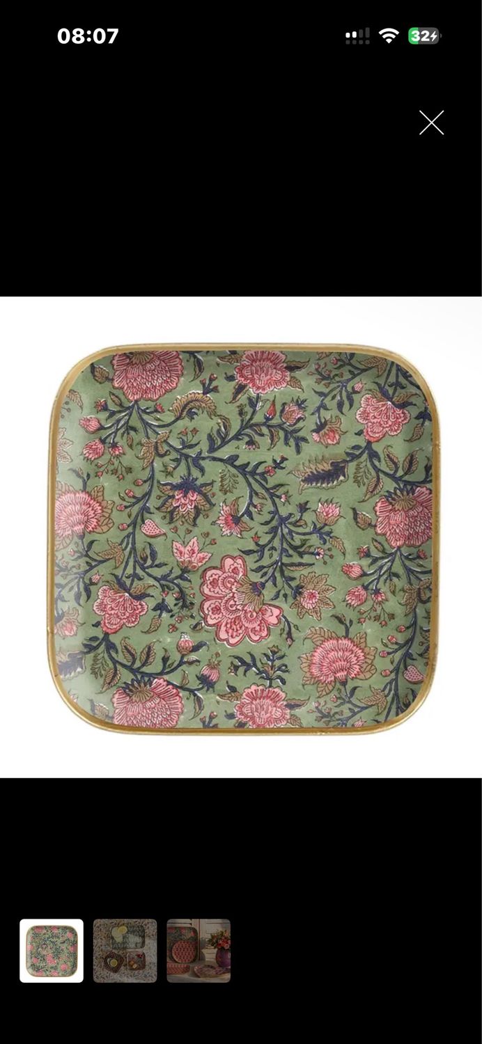 Plateau carré 16/16cm