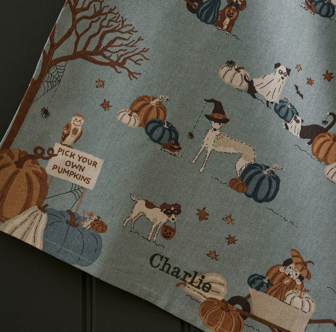 Torchon Sophie Allport pattes et Pumpkin