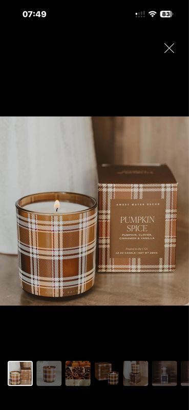 Bougie d’automne sweet water décor Bougie d’automne sweet water décor